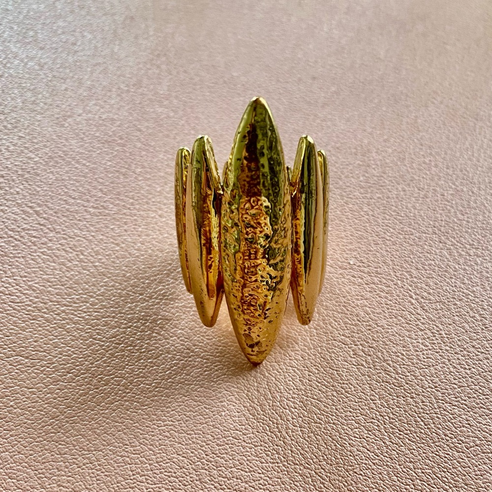Elegant Gold-Tone Statement Ring